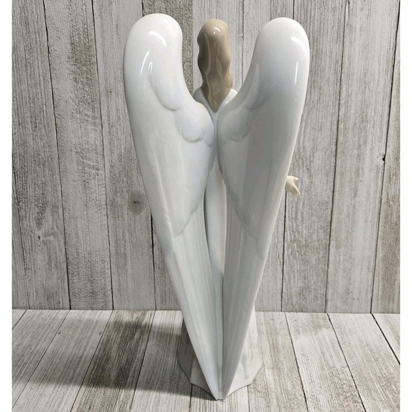 Nao Lladro An Angel's Promise Figurine Porcelain Christmas Rare Retired - Picture 5 of 12